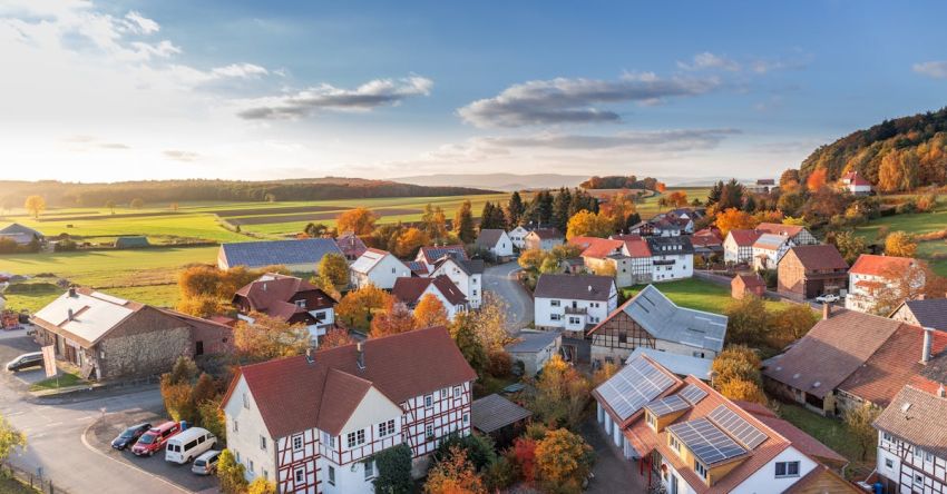 Town - High Angle Photography of Village